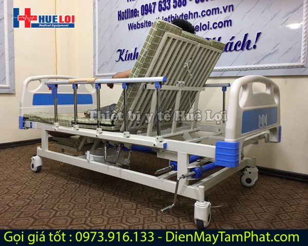 Giường Bệnh Nhân Chính Hãng Đa Chức Năng 4 Tay Quay