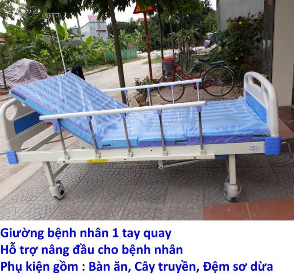 Giường bệnh đa năng 1 tay quay thương hiệu MKC KT-GB12